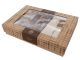 Комплект постельного белья "Bella brown" ранфорс жаккард евро 200x220+4н.50x70 см