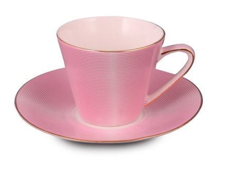 Цена: Чайный набор "Модерн розовый" 2 предмета 200мл