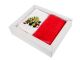 Набор полотенец махровых кухонных с вышивкой "Сhristmas penguins" красный 40x60 см (2 шт)