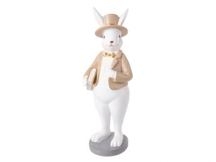 Цена: Фигурка декоративная "Кролик в шляпе" 10x8x25,5см