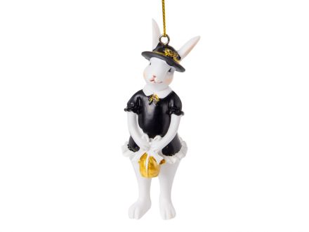 Цена: Фигурка декоративная "Кролик в шляпке" 10см