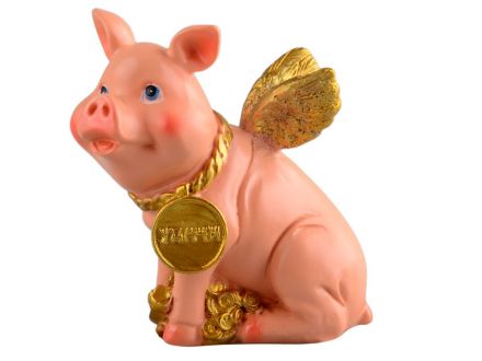 Цена: Фигурка "Свинка на богатство" 9см