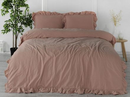 Цена: Комплект постельного белья вар.хлопок "Exclusive cameo brown" (терракотовый) евро 200x220 см + 2 на