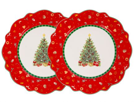 Цена: Набор тарелок подставных из 2х шт "Christmas delight" 28см