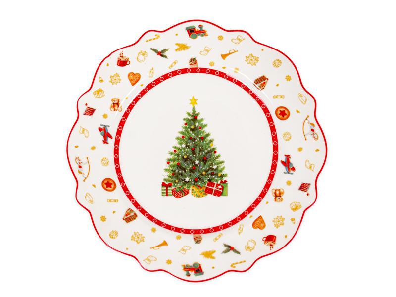 Набор тарелок из 2х шт "Christmas delight" 21см