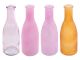 Набор из 4-х ваз Bottle soft pink h18 d6x26,5 см скло
