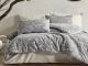 Комплект постельного белья "Bella grey" ранфорс жаккард евро 200x220+4н.50x70 см