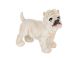 Статуетка собака Терєр білий13х6.5х14