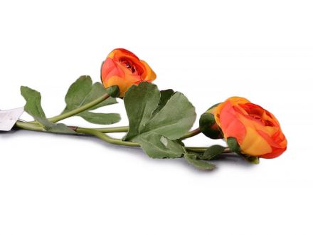 Цена: Цветок искусственный "Пион" оранжевый
