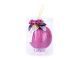 Елочный шар с украшением цветик семицветик "Бордовая феерия" 10см