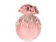 Елочный шар с ажурным украшением "Розовая жемчужина" 10см