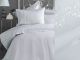 Комплект постельного белья "Etta grаy" бамбук сатин с вышивкой евро 200х220 см +4 н.50х70 см