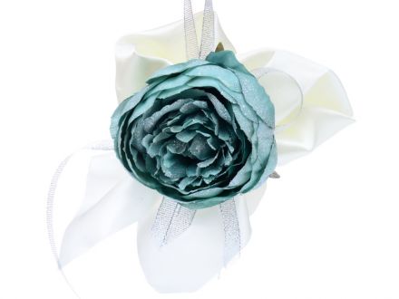 Цена: Елочное украшение цветок "Бирюзовая подвеска"