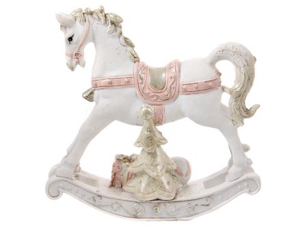 Ціна: Фігурка декоративна Кінь з подарунками 15,5х16,5 см