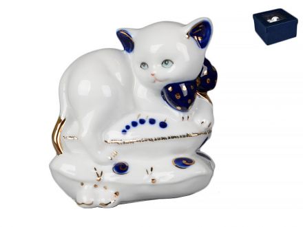 Ціна: Фігурка декоративна Котик на подушках, 10 см