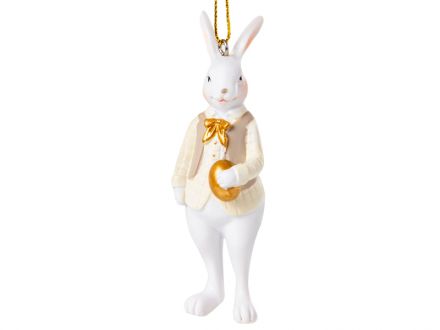 Ціна: Фігурка декоративна Кролик у фраку 10см