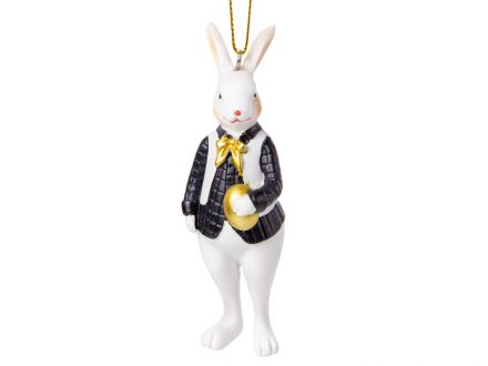 Ціна: Фігурка декоративна Кролик у фраку 10см