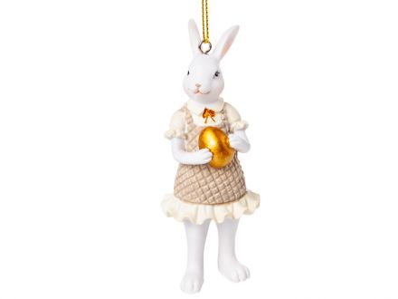 Ціна: Фігурка декоративна Кролик у сукні 10см