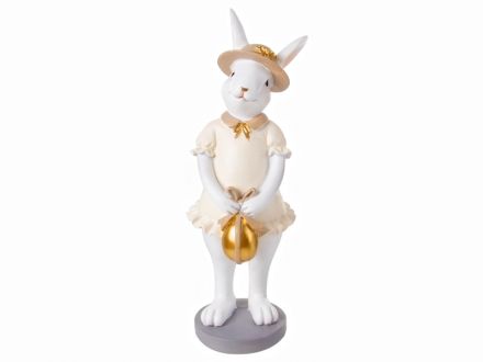 Ціна: Фігурка декоративна Кролик у сукні 10x8x25,5см
