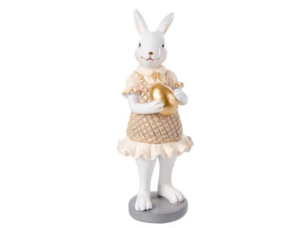 Ціна: Фігурка декоративна Кролик у сукні 5,5x5,5x15см