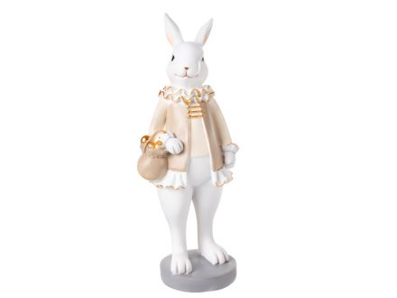 Ціна: Фігурка декоративна Кролик з кошиком 10x8x25,5см