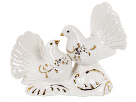 Ціна: Фігурка декоративна Пара голубків 12см