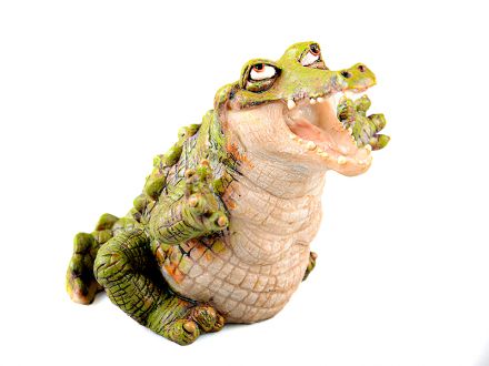 Ціна: Фігурка декоративна Розлючений крокодил, 10 см