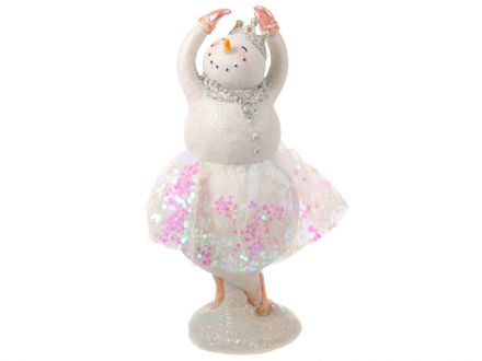 Ціна: Фігурка декоративна Сніговик 14,5х10х25 см