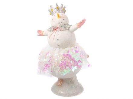 Ціна: Фігурка декоративна Сніговик 14,5х10х25 см
