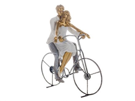 Цена: Фигурка декоративная "Пара на велосипеде" 26х12,5х26,5см