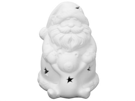 Ціна: Фігурка Дід Мороз з ведмедиком 11см