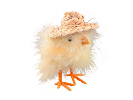Цена: Изделие декоративное "Цыпленок в шляпе" 8х6х11см