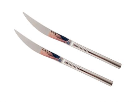 Ціна: Набір десертних ножів 2 предмети AURORA (малюнок риски)