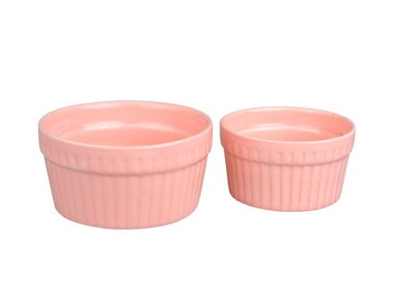 Ціна: Набір форм для запікання 2шт 7см+9см рожевий