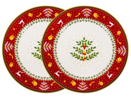 Ціна: Набір з 2-х тарілок Різдвяна колекція 26см
