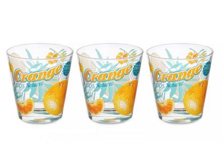 Ціна: Набір з 3-х склянок Апельсин 250 мл.