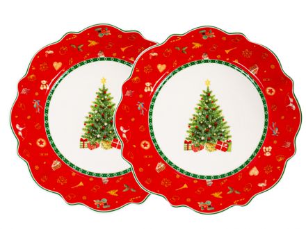 Цена: Набор тарелок из 2х шт "Christmas delight" 21см