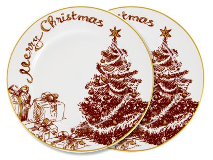 Цена: Набор тарелок "Merry christmas" 2шт 19см