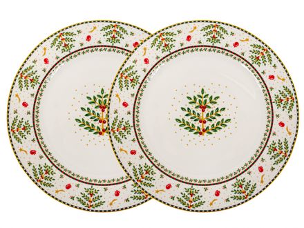 Цена: Набор тарелок "Рождественская коллекция" 2шт 26см