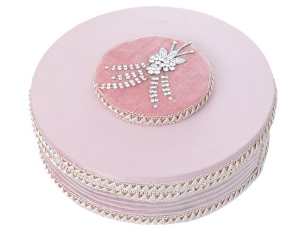 Ціна: Подарункова коробка з квiтковою композицiею Рожева перлина