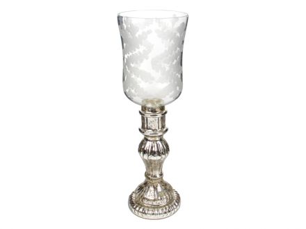 Ціна: Скляний свічник декоративний 28x8см