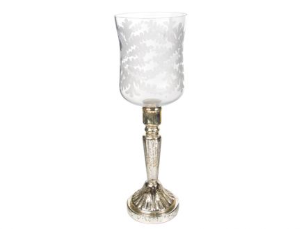 Ціна: Скляний свічник декоративний 35x11см