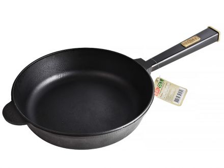 Ціна: Сковорода чавунна BRIZOLL 260х60 мм з ручкою Optima-Black