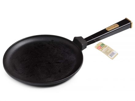 Цена: Сковорода чугунная brizoll 240х15 мм с ручкой optima-black