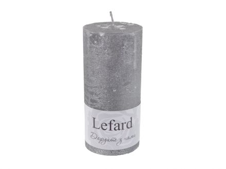 Ціна: Свічка новорічна 7×15cm(см), 485г(g), срібляста