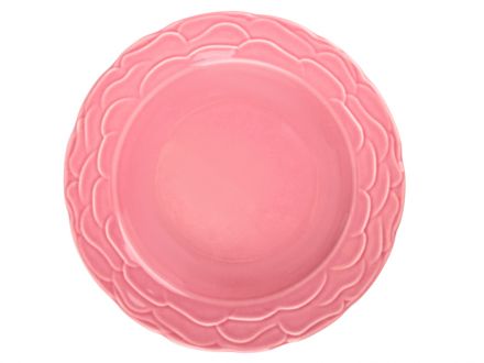 Цена: Тарелка глубокая "Атена" 22см темно розовая