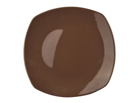 Цена: Тарелка "Призма" 28см коричнеая