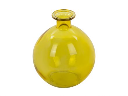 Цена: Ваза Bottle желтая  h15 d13 см