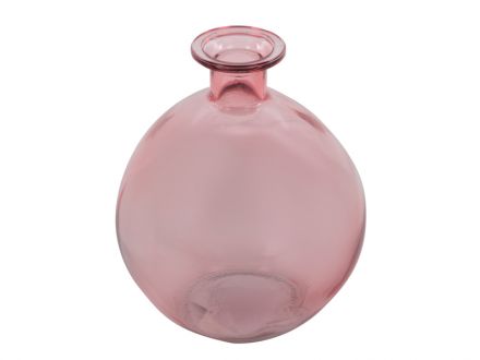 Цена: Ваза Bottle розовая  h15 d13 см