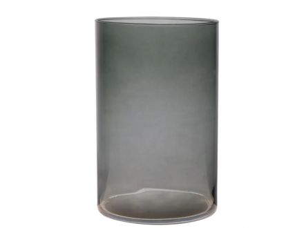 Цена: Ваза Essentials Cylinder dark grey h21 d14 см стекло